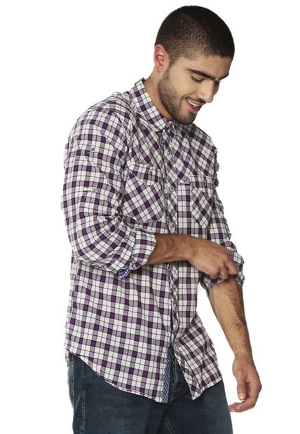 Camisa Morado-Beige Converse