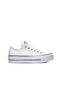 Tenis Converse Chuck Taylor AllStar LiftClean Cuero Mujer-Blanco de Converse