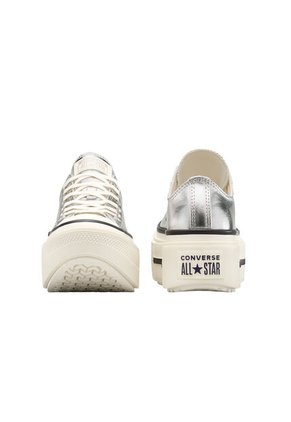 Tenis Converse Ctas Lift Double Stack Mujer-Plateado