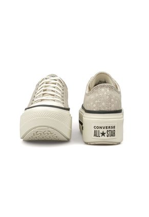 Tenis Converse Ctas Lift Double Stack Mujer Gris