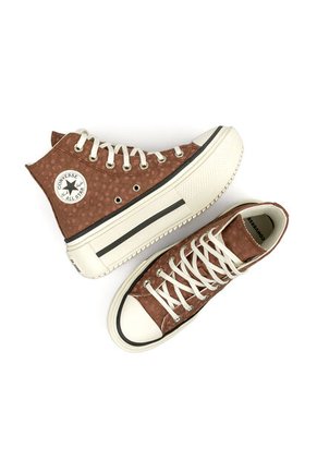 Botas Converse Ctas Lift Double Stack Mujer Café