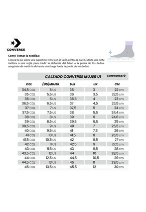 Tenis Converse Ctas Lift Double Stack Mujer-Rojo