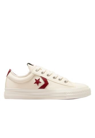 Tenis Converse Star Player 76 Hombre-Blanco/Vino Tinto Converse