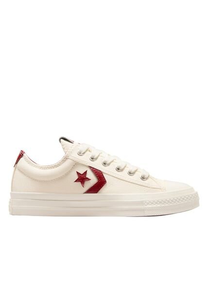 Tenis Converse Star Player 76 Hombre-Blanco/Vino Tinto