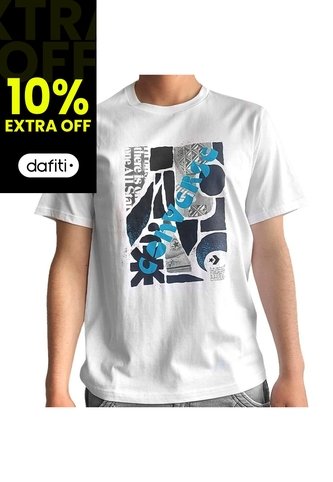Camiseta Converse Vintage Ad Unisex-Blanco Converse