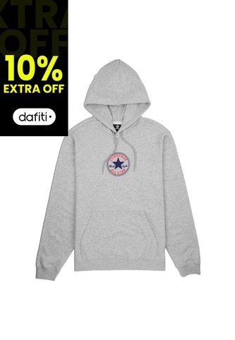 Hoodie Converse Go-To Chuck Taylor Patch-Gris Converse