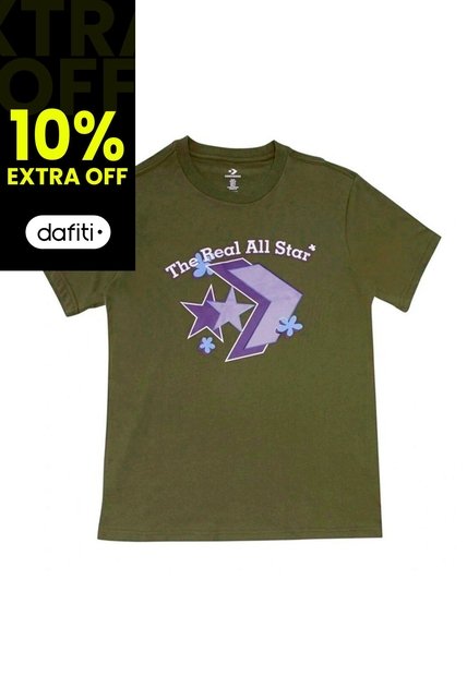 Camiseta Converse Logo Remix Mujer-Verde