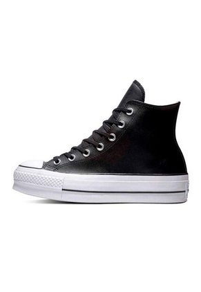 Tenis Converse Botas Cuero Ctas Lift Para Mujer-Negro