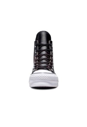 Tenis Converse Botas Cuero Ctas Lift Para Mujer-Negro
