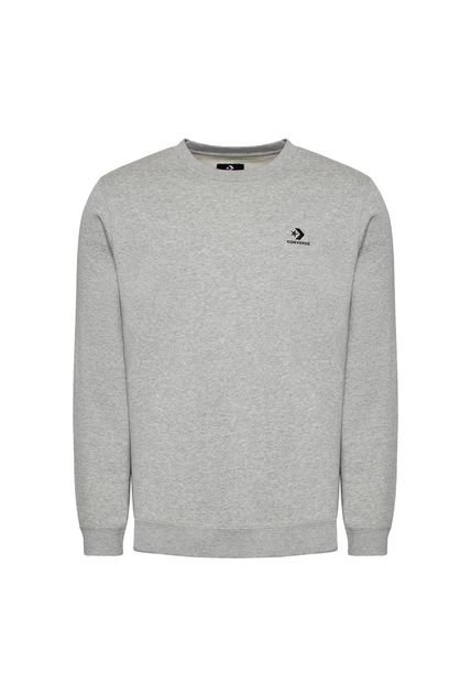 Buzo Converse Standard Fit Left Chest Star-Gris