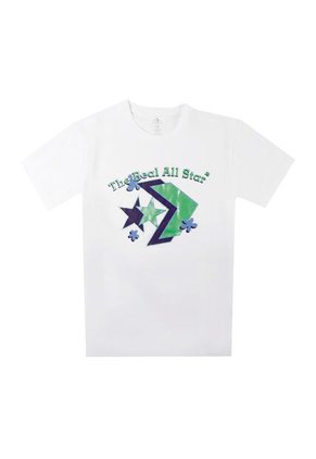 Camiseta Converse Logo Remix Mujer-Blanco