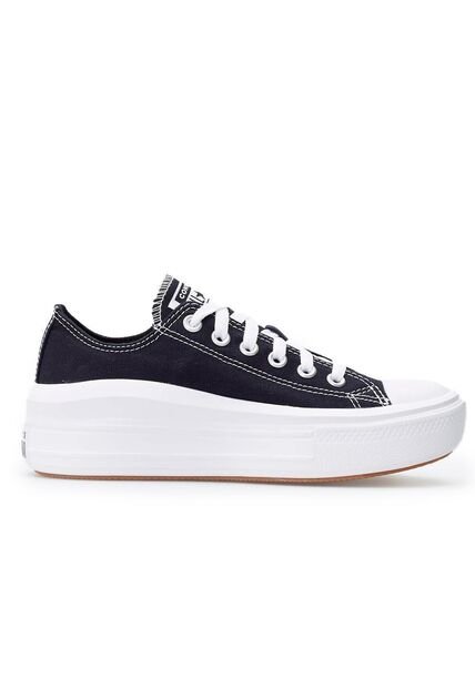 Tenis Converse Canvas Chuck Taylor All Star Move Mujer -Negro