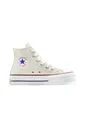 Tenis Converse Botas Chuck Taylor All Star Lift Mujer-Beige de Converse