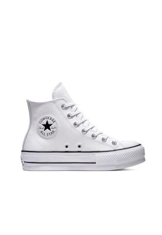 Tenis Converse Botas Cuero Ctas Lift Para Mujer-Blanco Converse
