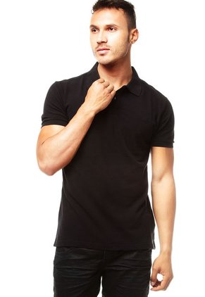 Camiseta Polo Negra CONVERSE