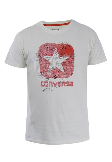 Camiseta CONVERSE Blanco Hueso - Compra Ahora | Dafiti Colombia