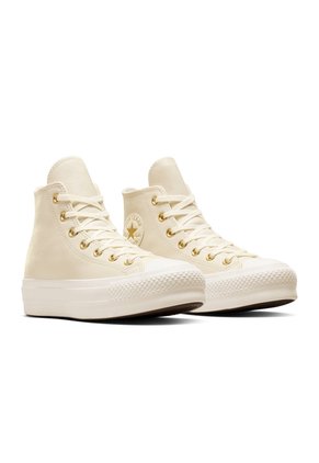 Tenis Botas Converse Chuck Taylor All Star Lift Mujer-Beige
