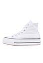 Tenis Converse Botas Chuck Taylor All Star Lift Mujer-Blanco de Converse