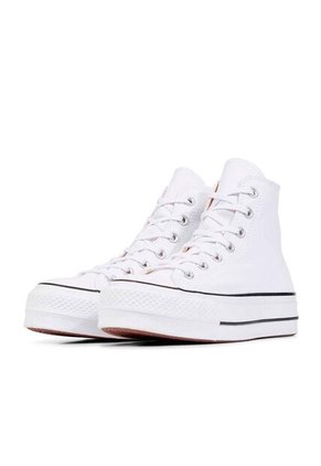 Tenis Converse Botas Chuck Taylor All Star Lift Mujer-Blanco