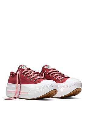 Tenis Converse Ctas Lift Double Stack Mujer-Rojo
