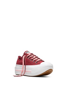 Tenis Converse Ctas Lift Double Stack Mujer-Rojo