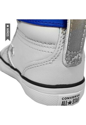 Tenis Converse Botas Pro Blaze Strap Infantes-Gris Claro