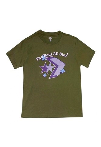 Camiseta Converse Logo Remix Mujer-Verde Converse