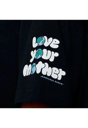 Camiseta Converse Front Para Mujer-Negro