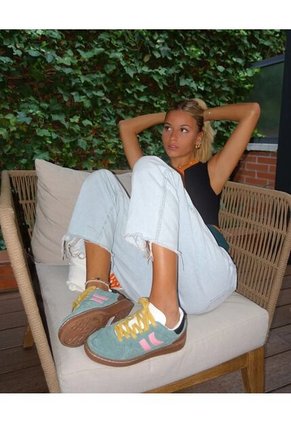 Tenis Cooway De Mujer Goal Green Forest 7664848-36 Verde