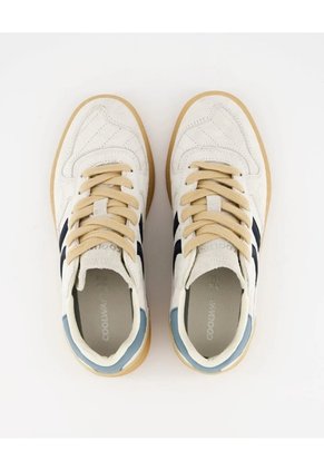 Tenis Coolway De Hombre Goal Smokey White 8613602-41 Blanco