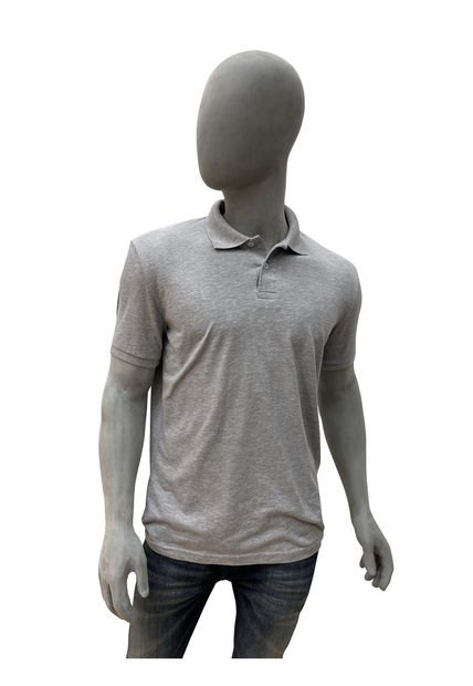 Polo  Hombre Piqué Gris Jaspe Corbeta Textiles