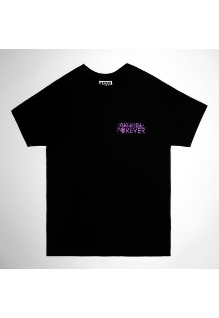Camiseta Marvel Negra Wakanda Forever