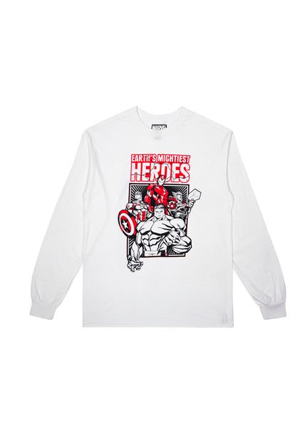 Camibuzo Marvel Blanco Avengers