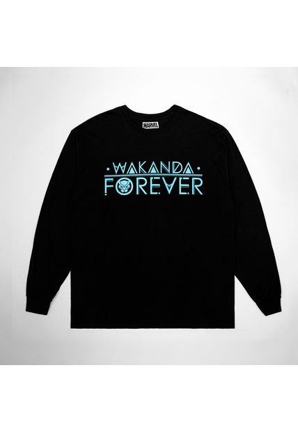 Camibuzo Marvel Negro Wakanda Forever – Black Panther
