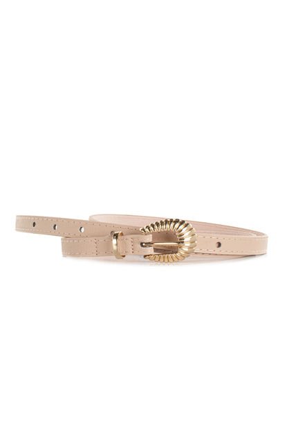 Cinturón Nude Con Hebilla Ovalada De Mujer COSMOS 100205