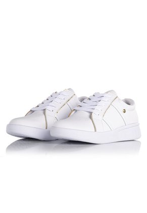 Zapato De Mujer Blanco Combinado Con Dorado COSMOS