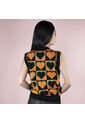 Chaleco Corazones Negro COSMOS 102499 de Cosmos
