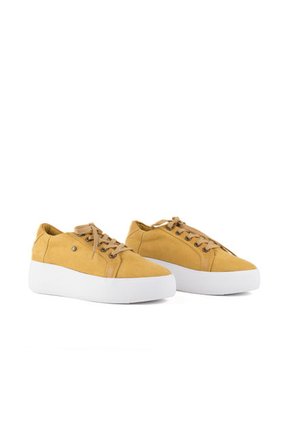 Tenis Deportivos De Mujer Color Mostaza Cosmos