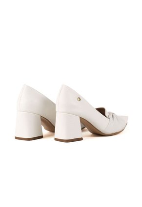 Tacón Cerrado Blanco De Mujer Cosmos