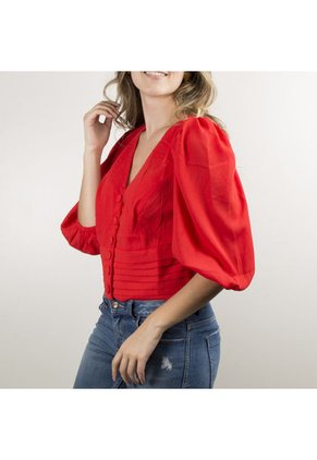 Blusa Roja De Dama Cosmos