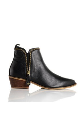 Botines Con Cierres Negro COSMOS