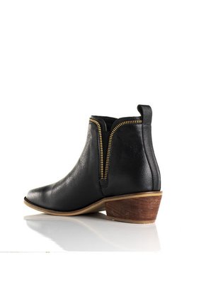 Botines Con Cierres Negro COSMOS