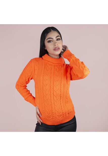 Buzo Cuello Tortuga Naranja COSMOS 102570
