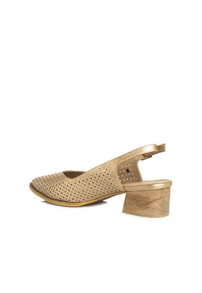 Trabilla De Cuero Dorado Cosmos