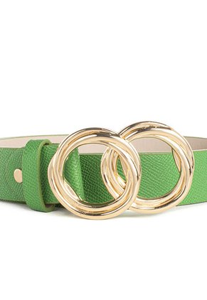 Cinturón Herraje Aros Verde Cosmos 102402