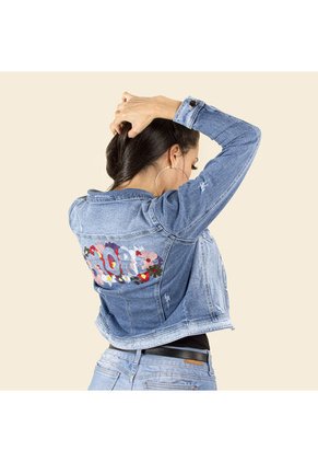 Chaqueta De Jean Azul Cosmos