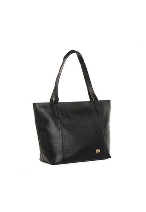 Bolso Shopping Cuero Negro Cosmos 101680