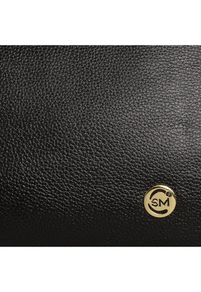 Bolso Shopping Cuero Negro Cosmos 101680