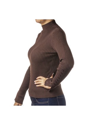 Buso De Botón Café De Mujer Cosmos