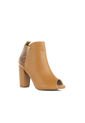 Botín Color Miel Despuntado De Tacón Alto Para Dama, COSMOS CM2495 de Cosmos